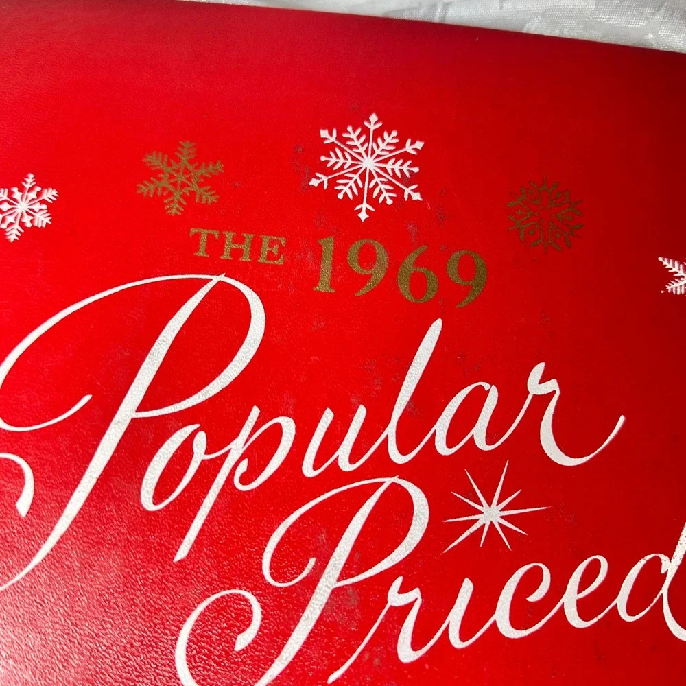 Masterpiece Studios Christmas Card Sample Book 1969 Red Large Good Vintage MCM